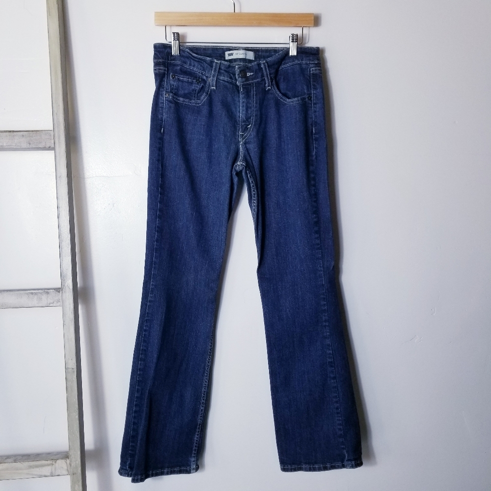 LEVI'S 518 DARKER WASH BOOTCUT JEANS SIZE 9